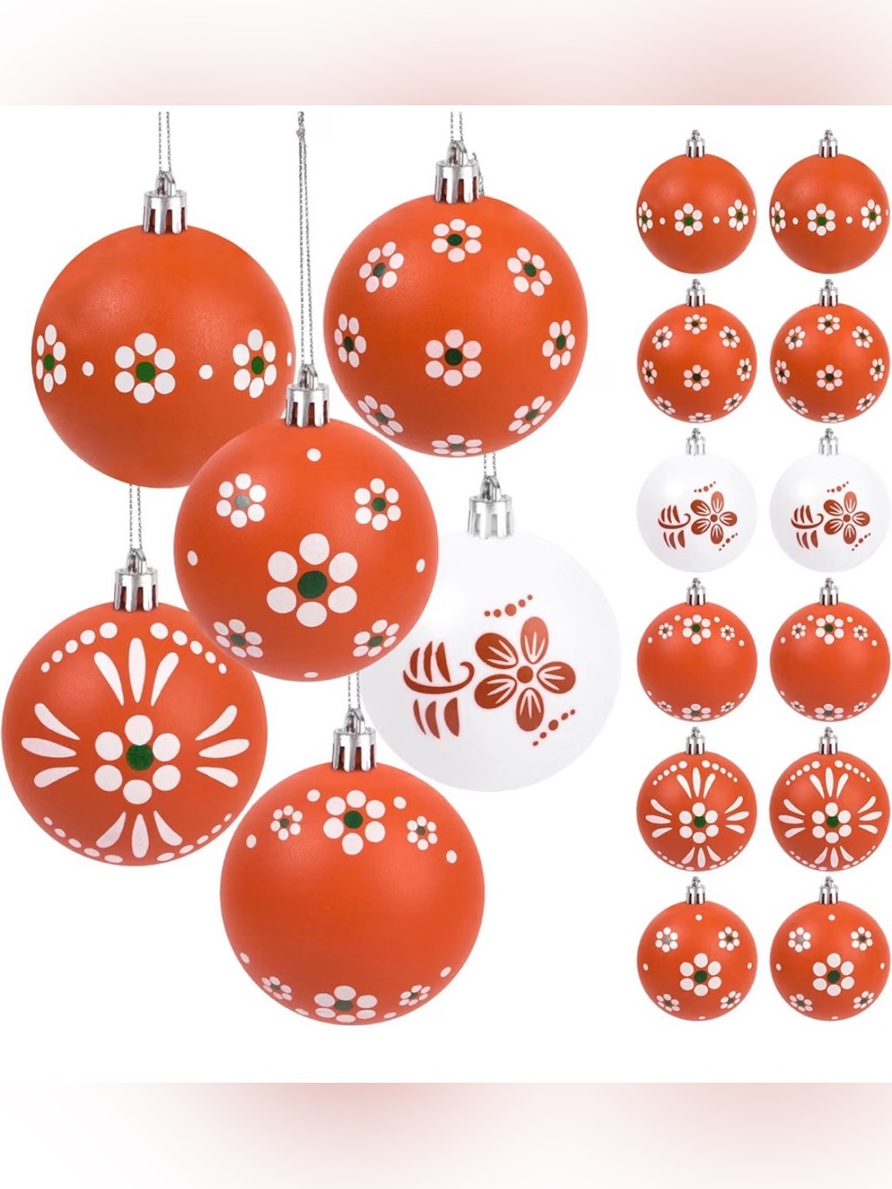 12 Pcs Mexican Christmas Ball Ornaments